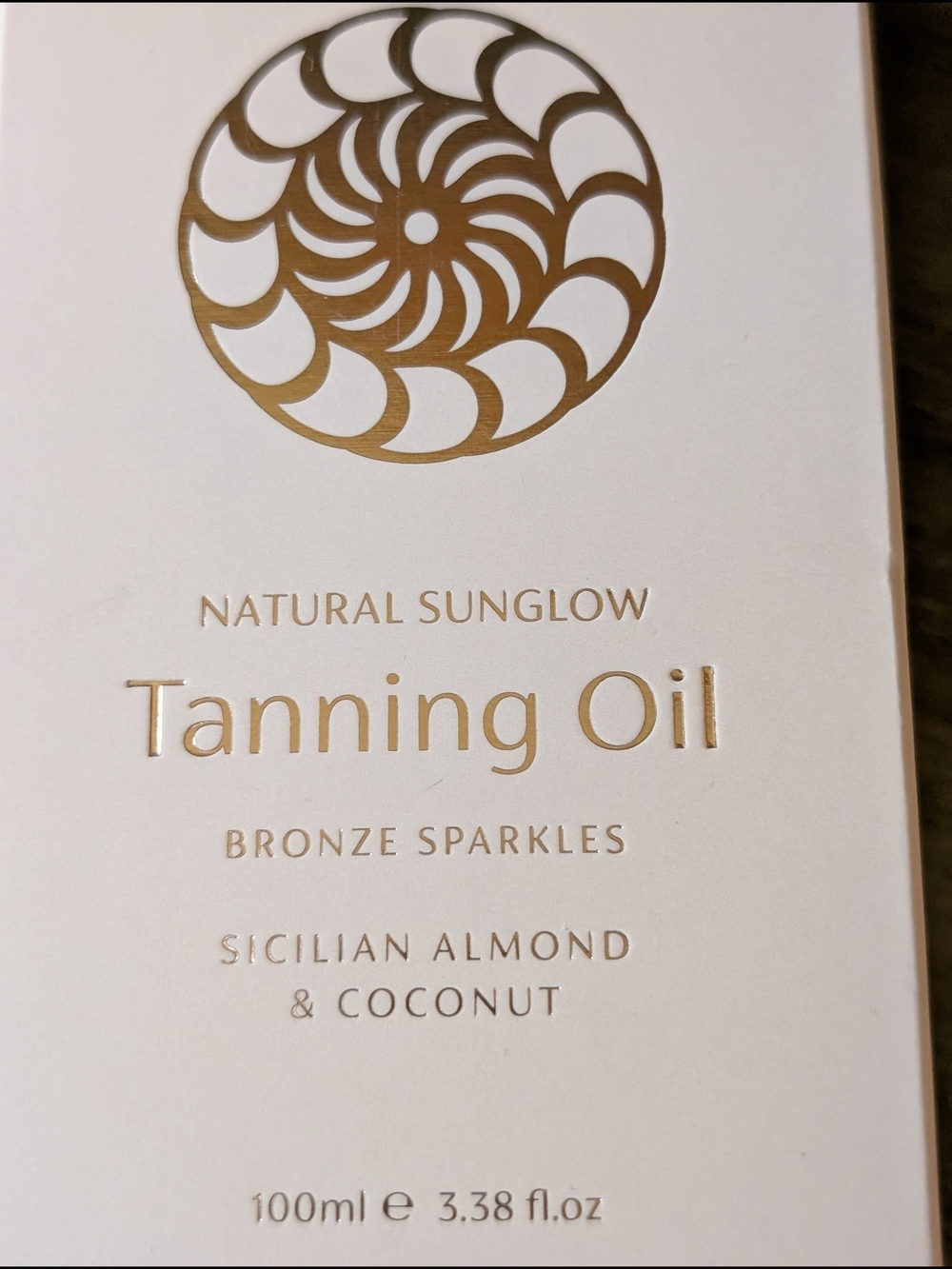 Euphoria Natural Sunglow Bronze Sparkles Tanning Oil  Sicilian Almond & Coconut - Picture 7 of 8